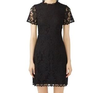 Kate Spade Black Tapestry Lace Dress
